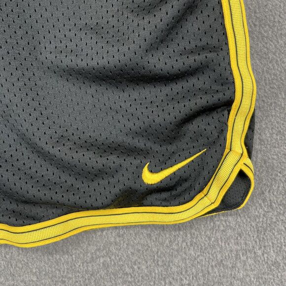 Nike Dri-FIT LIVESTRONG Shorts Women Medium Black Yellow Athletic Mesh Polyester - Picture 5 of 14